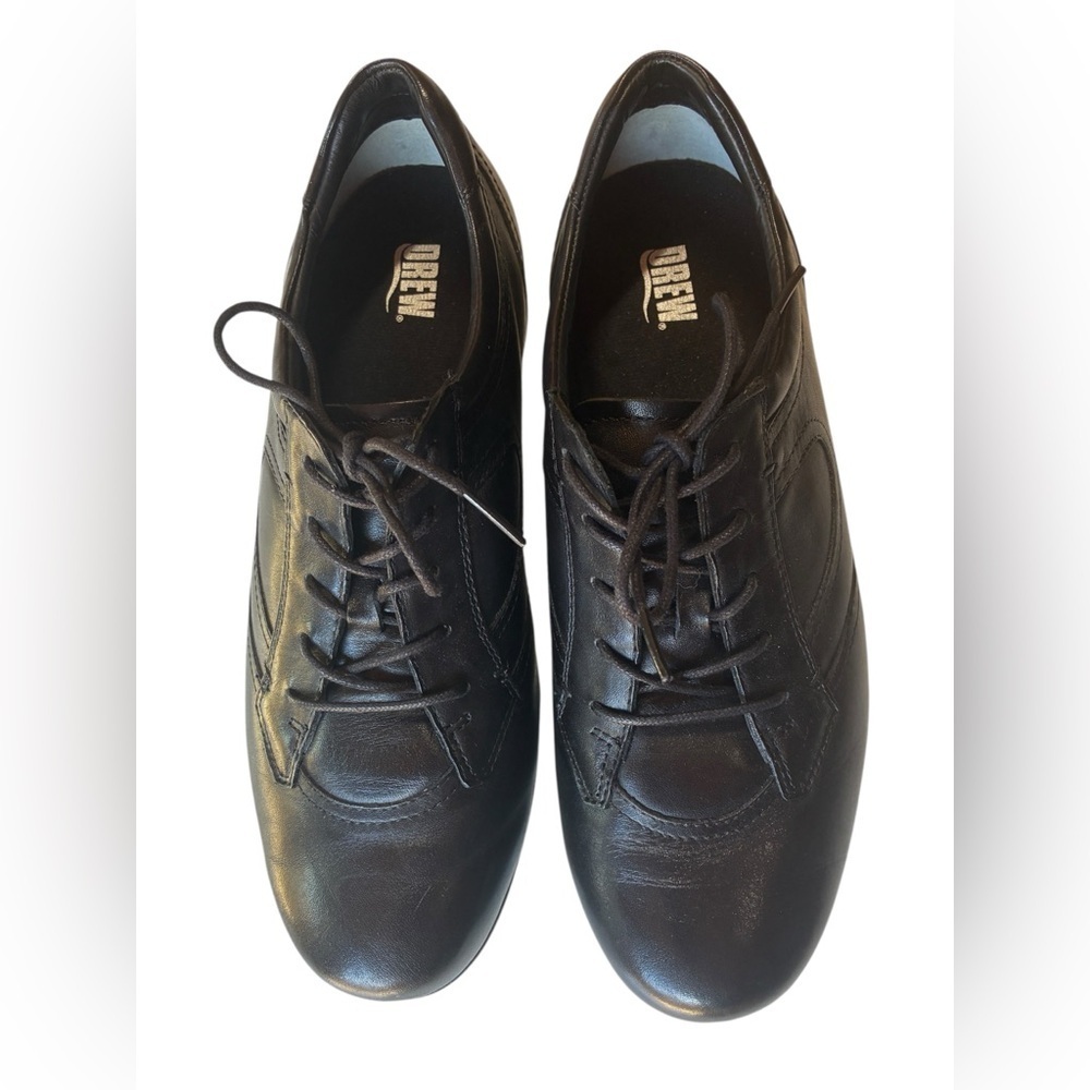 DREW PRAGUE Orthotic Women’s Size 10.5 EE, Black Leather, Lace Up Shoe, Like NEW - Picture 6 of 10